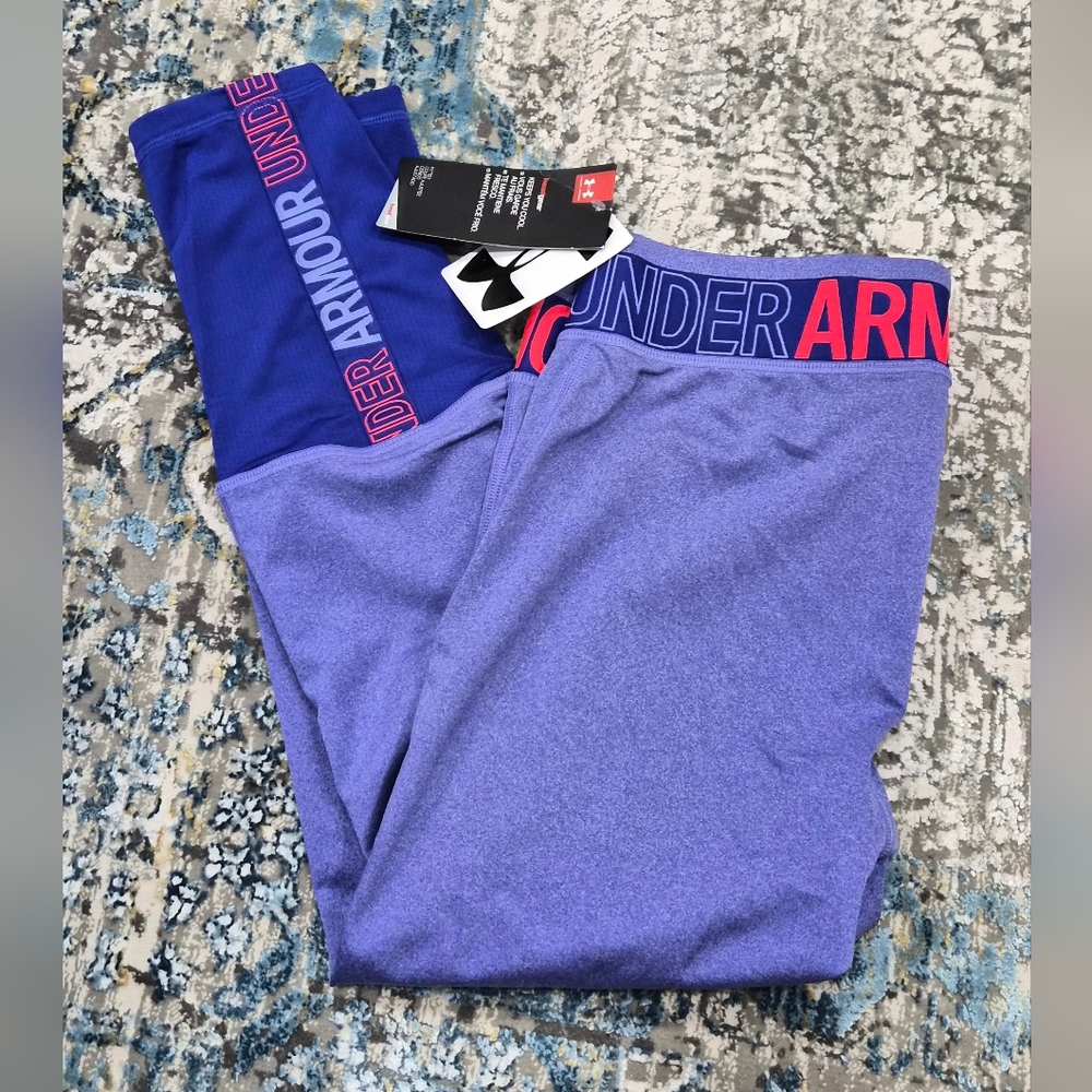 Under Armour Girl Leggings - Size YXL - New With Tags